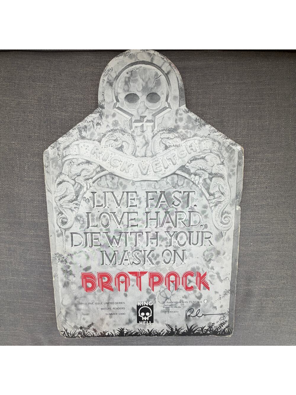 Brat Pack Rick Veitch King Hell 1990 Cardboard Store Display Signed